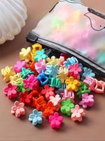 Colorful Flower Design Hair Clips for Gift, 30pcs Cute Sweet Small Hair Clips for Women & Girls, Fashion Hair Accessories for...