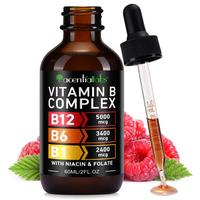acentiallabs Vitamin B12 Liquid Drops, B12 Sublingual 5000 mcg, Vitamin B Complex with Vitamin B6,B Complex Liquid Drops - 60...