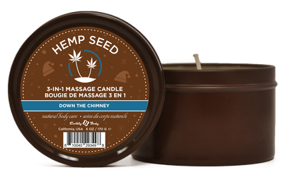 Hemp Seed 3-in-1 Massage Candle Down the Chimney 6oz/ 170 G