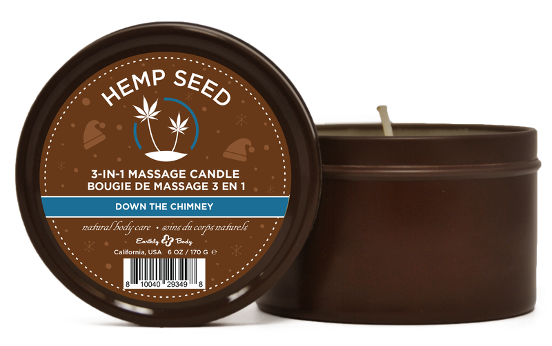 Hemp Seed 3-in-1 Massage Candle Down the Chimney 6oz/ 170 G