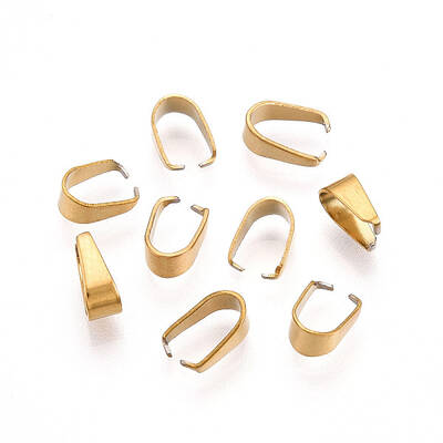 Ion Plating(IP)  304 Stainless Steel Snap on Bails