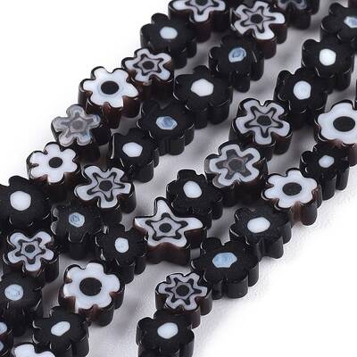 Handmade Millefiori Glass Bead Strands