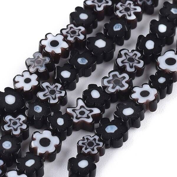 Handmade Millefiori Glass Bead Strands