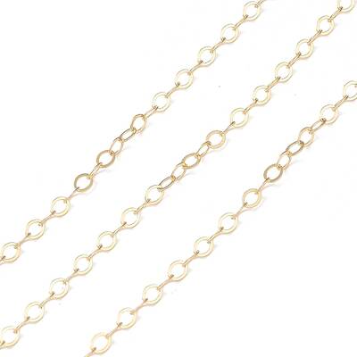 Yellow Gold Filled Cable Chains