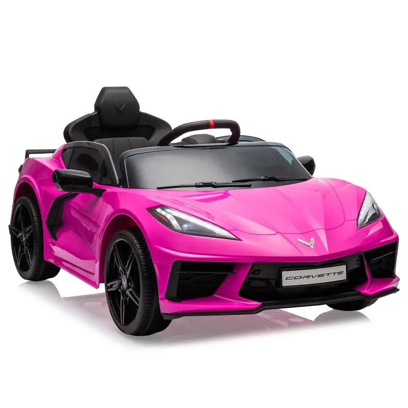 Garvee Ride - P Series: 12V Kids Ride on Car Licensed Corvette Battery Powered Car Toddles Electric Sports Car Toy with Remot...