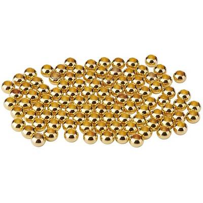 About 100 Pcs 6mm Gold Brass Flat Round Spacer Beads for Jewelery Making