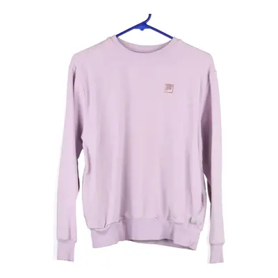 Fila Sweatshirt - Small Pink Cotton Blend