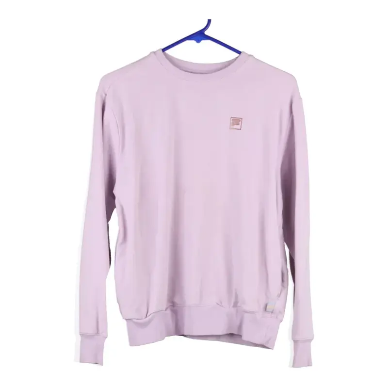 Fila Sweatshirt - Small Pink Cotton Blend