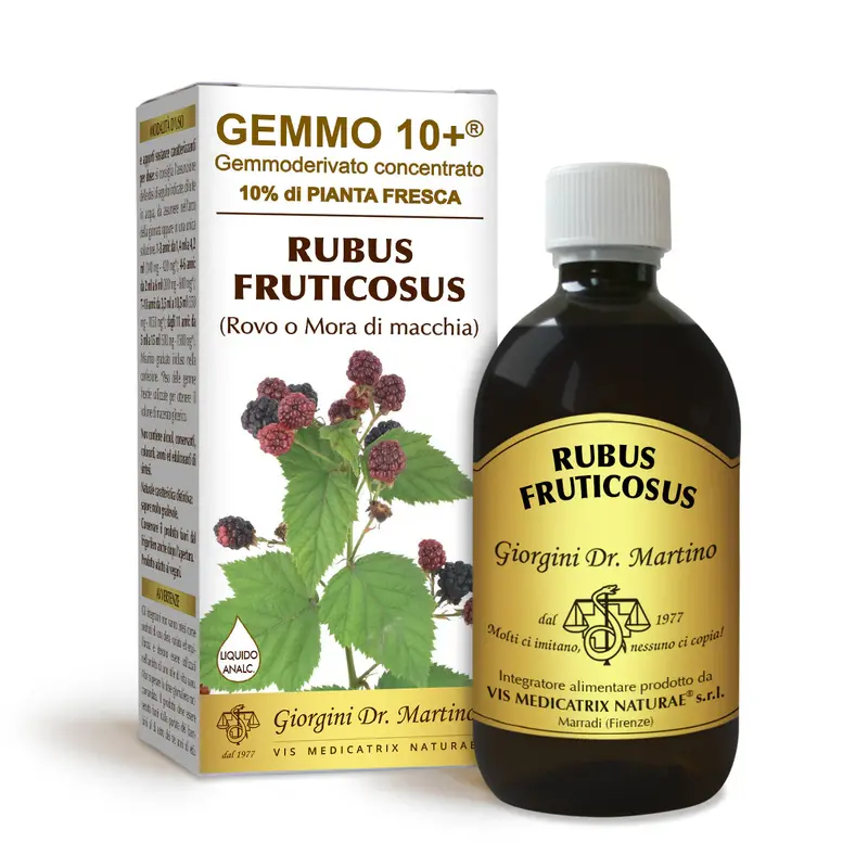 Dr Giorgini gemmo 10+ rovo (blackberry) 500 ml non-alcoholic liquid