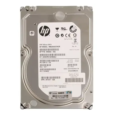 695502-002 HP 2TB 3Gb/s SATA 7200 3.5-Inch Hard Drive