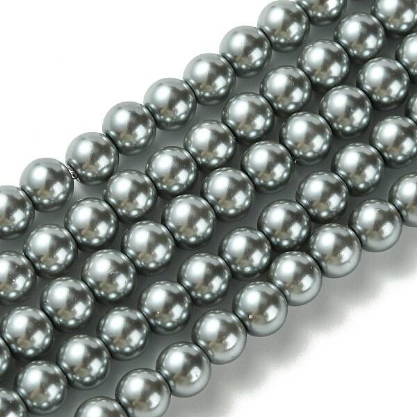 Eco-Friendly Dyed Glass Pearl Beads Strands