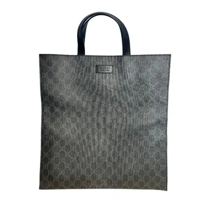 Pre-owned GUCCI canvas tote bags large GG supreme tote tall