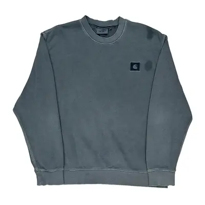 Carhartt Sweatshirt - Large Grey Cotton | Size: large