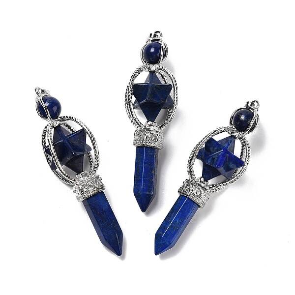 Natural Lapis Lazuli Big Pendants