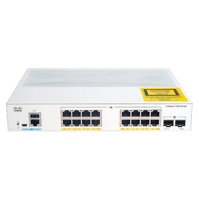 C1000-16P-2G-L-RF Cisco Cat 1000 16x Port PoE+ 1GBT 2x SFP Port Switch
