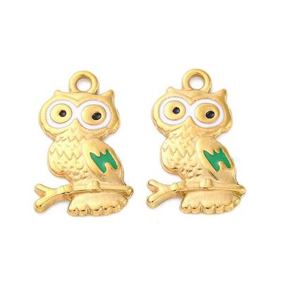 304 Stainless Steel Enamel Pendants
