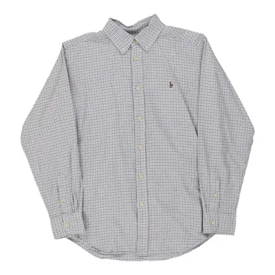 Age 10-12 Ralph Lauren Checked Shirt - Large White Cotton
