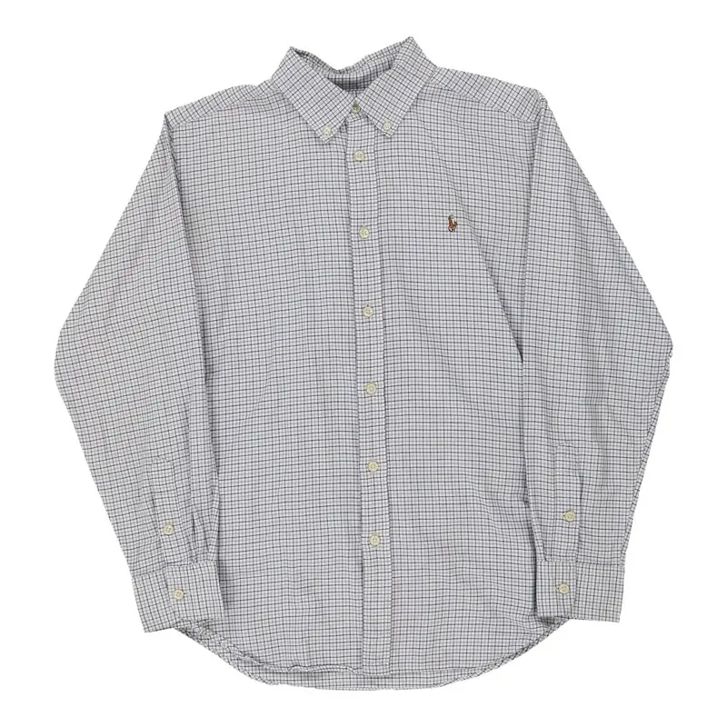 Age 10-12 Ralph Lauren Checked Shirt - Large White Cotton