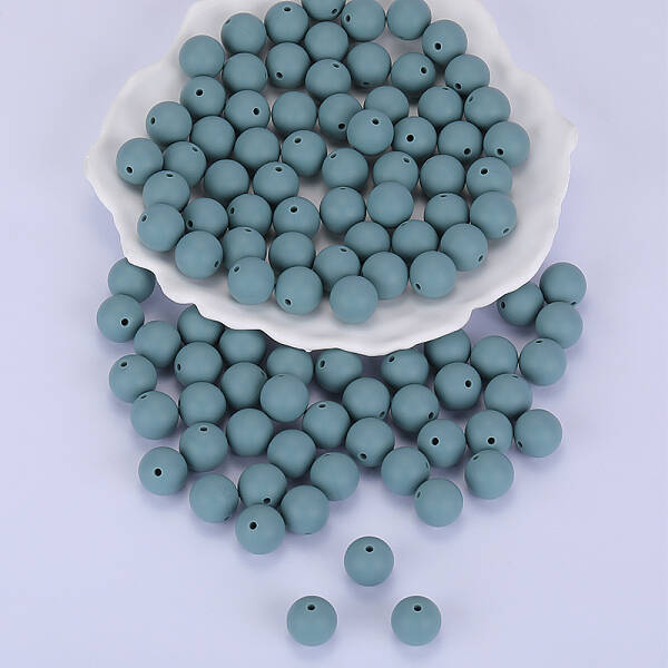 Round Silicone Focal Beads