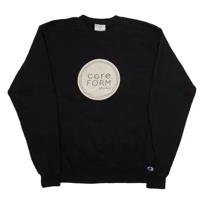 CHAMPION Core Form Studio Mens Sweatshirt Black M