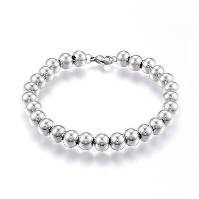 Tarnish Resistant 201 Stainless Steel Ball Chain Bracelets