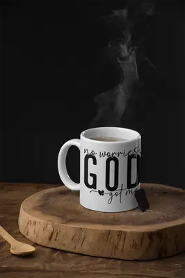 No Worries, God Got Me Coffee Cup