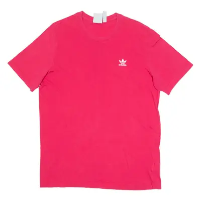 ADIDAS ORIGINALS Mens T-Shirt Pink L
