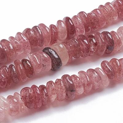 Natural Strawberry Quartz Beads Strands