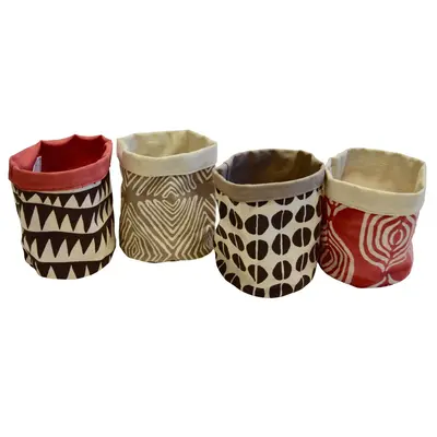 Tribal Textiles Medium Storage Bin - Zig Zag