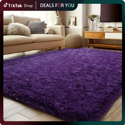 Rezutan Fluffy Rugs for Living Room, Large Fluffy Shag Rug for Bedroom Playroom, Non-Slip Indoor Floor Carpet, Soft Shaggy Ru...