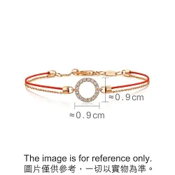 'Love Knot' 18K Rose Gold Diamond Bracelet