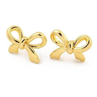Rack Plating Brass Stud Earrings