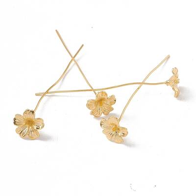 Brass Flower Head Pins