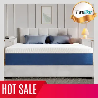[Springtok]Twolike Memory Foam Mattress, Medium Firm, Cooling Gel Infused Mattress, Fiberglass free, 10 inch 14 inch full que...