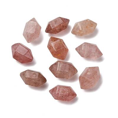 Natural Strawberry Quartz Beads