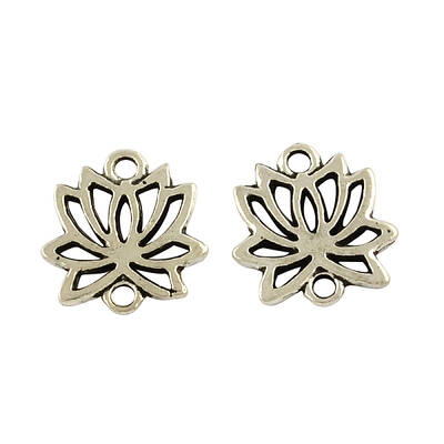 Tibetan Style Alloy Lotus Links connectors