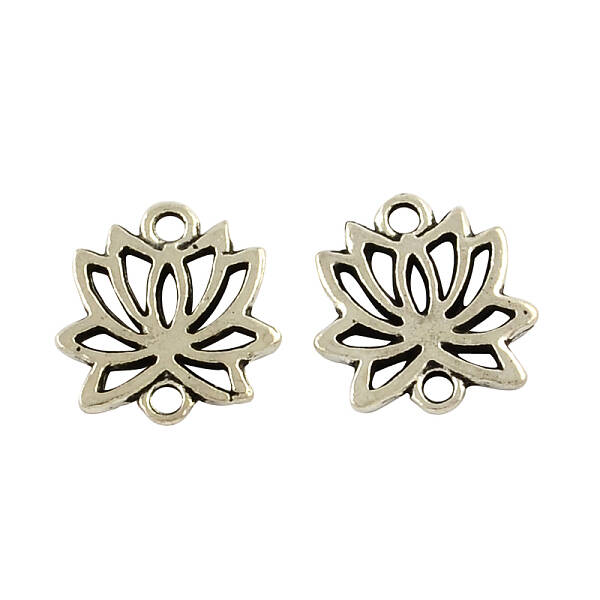 Tibetan Style Alloy Lotus Links connectors