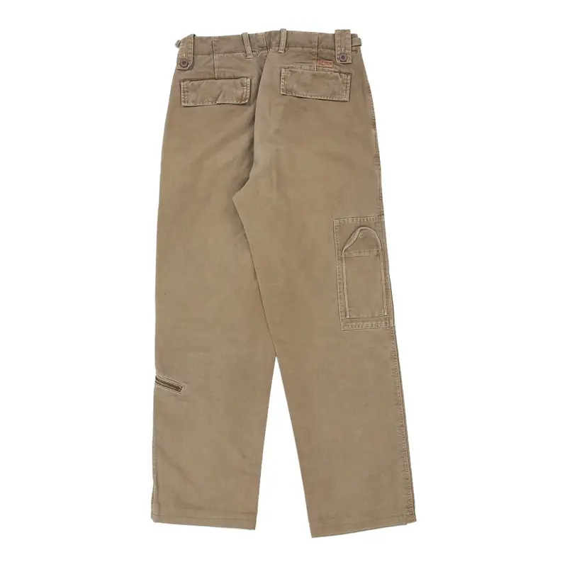 Je Mc Collum Cargo Trousers - 31W UK 12 Beige Cotton