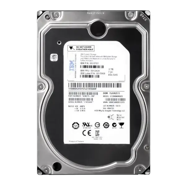 00Y5701 IBM 2TB 6Gb/s SAS 7200 3.5-Inch Hard Drive
