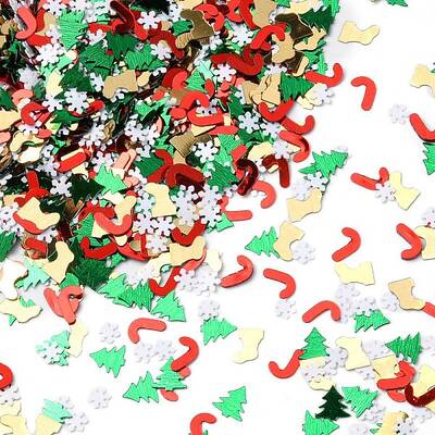 Christmas Theme Plastic Sequins Beads