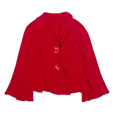 Womens Blazer Jacket Red 90s S