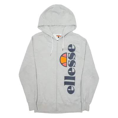 ELLESSE Mens Grey Hoodie Full Zip M