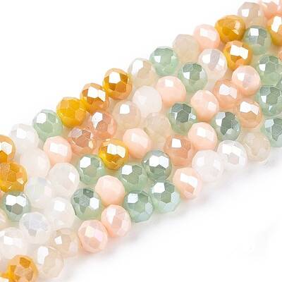 Electroplate Glass Beads Strands