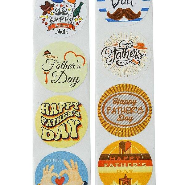 Father's Day\n 8 Styles Stickers Roll