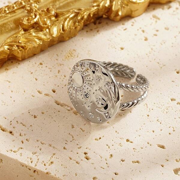 Non-Tarnish Stainless Steel Open Cuff Ring