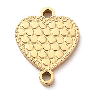 Ion Plating(IP) 304 Stainless Steel Love Connector Charms