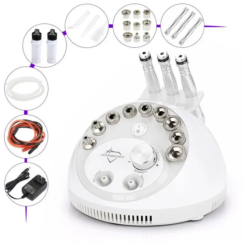 3-In-1 Microdermabrasion Machine With Sprayer For Skin Exfoliation & Moisturizing