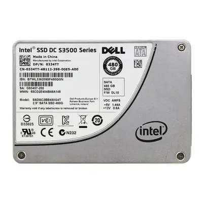 Dell 334TT | 480GB Multi-Level Cell SATA 6Gb/s Hot-Pluggable 2.5-Inch Solid State Drive for PowerEdge Servers