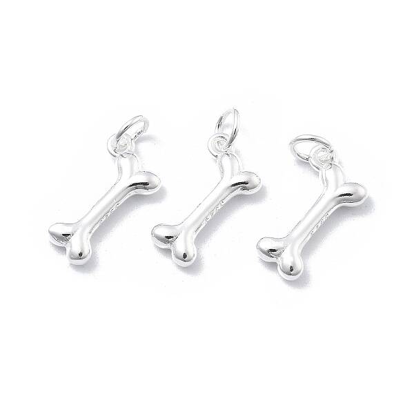 925 Sterling Silver Dog Bone Charms