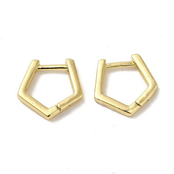 Brass Huggie Hoop Earrings for Women